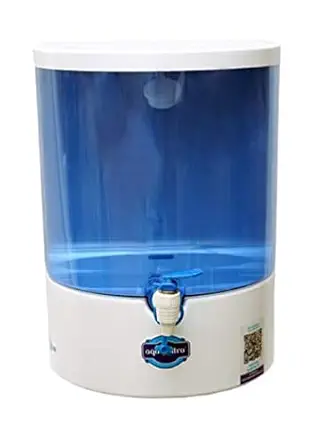 AQUAULTRA C11 RO+ Copper Technology Water Purifier Filter?with Intelligent Disinfection UV LED in Tank Filter For Home Office(White/Blue_9 Litre)
