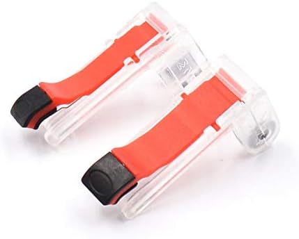 nbvmngjhjlkjl M24 ABS Gaming Trigger Fire Button Mobile Phone Shoot Controller Universal Phone Gamepad Trigger Gaming Parts - Transparent