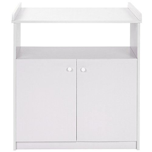 Baby Changing Unit (White) Nursery Furniture Chest Table with Storage Space