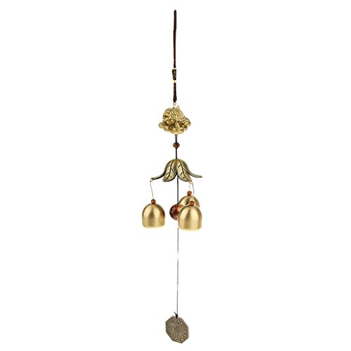 Chinesische Drachen Schildkröte Kupfer Glocke Glück Feng-Shui-hängenden Charme Windspiel