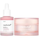 medicube Pink Glass Glow Skin Duo - Salmon Dna Pdrn Pink Peptide Serum, Triple Collagen Cream