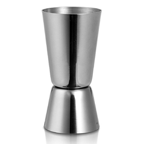 Edelstahl Doppelseitig Messbecher Dosierer Cocktail Barkeeper Drink Mixer Likör Messbecher, edelstahl, S - 3