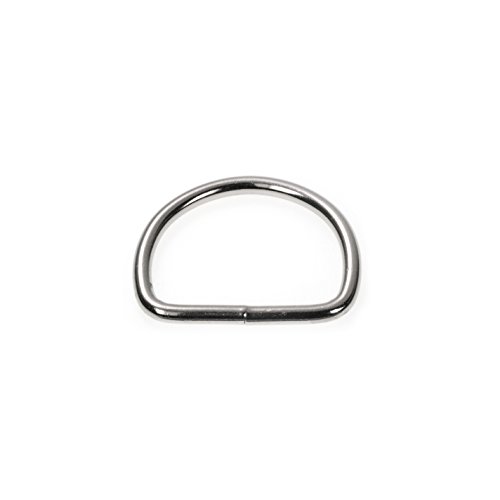 10er Set D Ring aus Edelstahl, Abmessungen 35mm x 28mm, Materialstärke 3mm, nichtrostend, Ideal in Verbindung mit Paracord 550 zu verarbeiten, geschweißter Stahl, Farbe Edelstahl silber, Marke Ganzoo - 2
