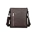 Produktbild Moontang 2018 Umhängetasche aus Leder mit Schichten und Umhängetasche aus Leder mit diagonalen Schultertasche Business Tasche mit 3 Stilen, braun - -