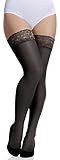 Hecho en la UE Merry Style Medias Autoadhesivas Tallas Grandes Plus Size Mujer MS 164 15 DEN (Negro, XL-XXL)