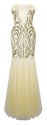 green emerald velvet dress Applique Strapless Bell Sleeve Ball Gown by GLS Gloria GL3235 S / Orange/Champagne