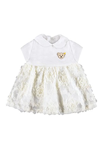 Steiff Girl's Dress -  White - 0-3 Months