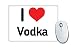 Produktbild I love Wodka Mauspad Herz Geschenk Idee Weihnachten Funny