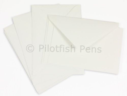 Original Crown Mill C6 Classic Line Texture Laid Card and Envelope - White (Pack of 15)