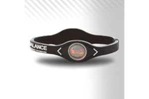 PowerBalance Silicone Wristband Power Balance bransoletka czarno-biała, rozmiar M