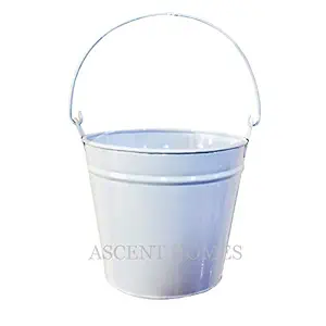 Ascent homes Metal Hanging Planter, White, 6