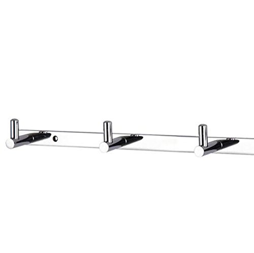 Handtuchhaken Bademantelhaken Kleiderhaken Wandhaken mit 3 Haken der Wand befestigt, Chrom