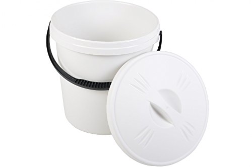 Windeleimer 16 L mit Deckel Eimer Mülleimer Futtereimer Aufbewahrung Deckel - 3