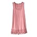 Produktbild Yvelands Damen Tanktop Ärmel T-Shirt Boho Sommer-beiläufige Knopf-Strand-Kleid(Pink,L)