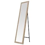Espejo de pie de Madera MDF Beige nórdico para Dormitorio de 37 x 157 cm France - LOLAhome
