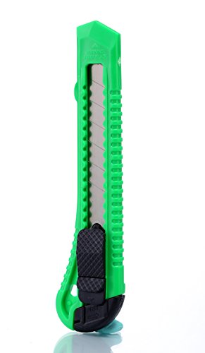 100 x Profi Teppichmesser Cuttermesser 18 mm Cutter Messer inkl. Abbrechklingen