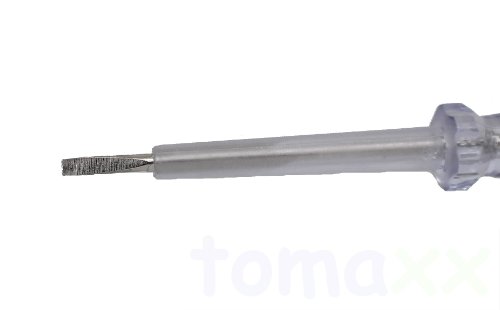 tomaxx 10 x Spannungsprüfer Phasenprüfer Schraubenzieher Spannungsphasenprüfer mit CE und GS Länge 140mm (14cm) 200-250V - 3