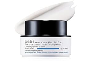 ‎BELIF BELIEVE IN TRUTH Belif the True Cream Moisturizing Bomb 50ml | Krem nawilżający do skóry suchej | Nawilżający krem do codziennej pielęgnacji twarzy, nawilżenie, czyste piękno