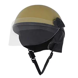 Sage Square Scooty Helmet for Mens & Womens (DesertStorm Glossy) (Non-Motorized)