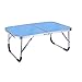Produktbild Kleiner Esstisch, Bett-Laptopständer Einfacher Schreibtisch Haushaltsklappbarer Holz-Schreibtisch-Schreibtisch (Farbe : Blau)
