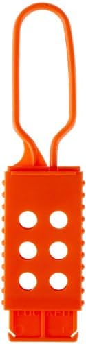 Horizon 5516 Steel Lock Out-Tag Out Hasp, 1.5" Sparkproof, 7" Length x 1-3/4" Width x 3/8" Height (Pack of 12)
