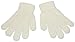 Baby toddler magic knitted gloves. Available in 6 colours; black, hot pink, navy blue, pale blue, red and winter white. (White)