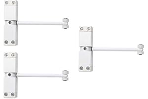 FRELAN HARDWARE FRELAN JW901WH Hardware Surface Mounted Fire Door Closer - White (3, White)