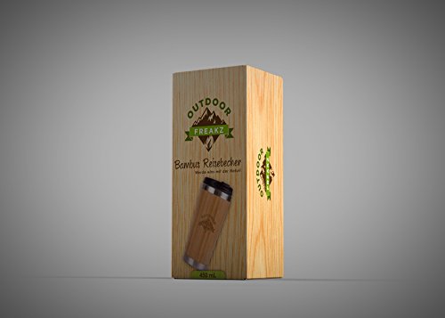 OUTDOOR FREAKZ Thermobecher aus Bambus und Edelstahl, ein Naturprodukt! - 9