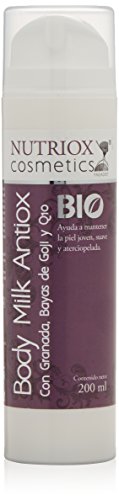Nutriox Leche Corporal Antiox con Granada, Bayas de Goji y Q10 BIO - 200 ml