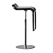 Produktbild lapalma Lem 66-79 Barhocker Gestell schwarz, schwarz Laminat Fenix Gestell schwarz lackiert höhenverstellbar von 66 bis 79 cm