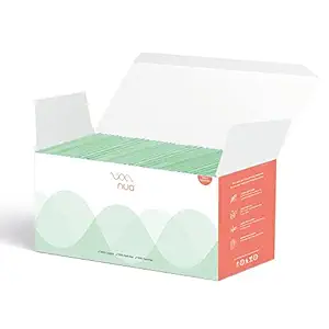 Nua Ultra Thin Rash Free Sanitary Pads for Women Bulk Pack, 50 Large Pads || Zero Toxins || Unscented || Rash Free || Free Disposal Cover (Pack of 50 Pads)