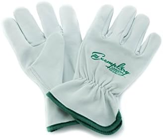 Heavy Duty Goatskin Leather Work Gloves for Men and Women. General Purpose Utility, Driver, Rigger, Safety, and Gardening Gloves (Extra Small)