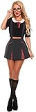 Ladies Naughty SchoolGirl Costume St Trinians Fancy Dress Costume Uniform Hen Parties (XXL)