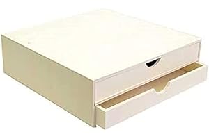 Artemio Rangement à décorer en Bois, 34, 5 x 34 x 10 cm, Bois, Beige, 34, 5 x 34 x 10 cm