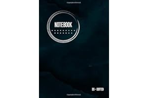 Dotted Notebook B6: Journal Notebook, Marble Teal Black, Cool Circle Design, Dot Grid Matrix, Traveler, Small, Soft Cover, Numbered Pages, No Bleed (B6 Dotted Notebook Journals) [Idioma Inglés]
