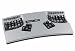 Produktbild Advantage2 Tastatur US Layout QWERTY Silber lackiert , Unterseite schwarz