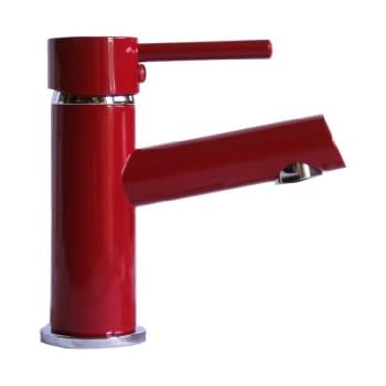 Waschtischarmatur Waschbecken Wasserhahn Bad Armatur Rot: Amazon.de