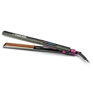 Nova NHS 851 Premium Digital Display Kerasilk Hair Straightner for Women(Fuchsia)