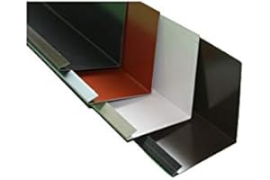 HANDEL HOFFMANN Wandanschlußblech 2 m lang Aluminium farbig 0,8 mm (mittel, Anthrazit RAL 7016)