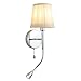 Produktbild Wandleuchten DE-LED Leselampe E14 Moderne Nachttischlampe Schlafzimmer Metalllampe mit 3W Schlauch Zugschalter Durchmesser 5,91 in * Höhe 17,72 in [Energieklasse A ++]