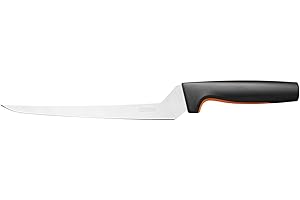 Fiskars Couteau à Filets, Functional Form, Longueur Totale : 35 cm, Acier Inoxydable Japonais/Plastique, 1057540