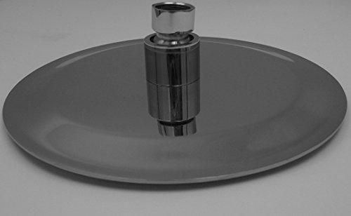 DeLanwa Edelstahl Regendusche Duschkopf Kopfbrause Durchmesser 200 mm mit Antikalk Düsen hochglänzend, 617145.0 - 3