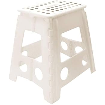 Ondis24 Stabiler Hocker mit Trittleiter Sitzhocker mit Staufach