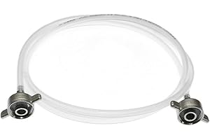 CAMPCOOGA CO2-Schlauch 4mm Innendurchmesser fertig montiert Gas Leitung (2,0 m)