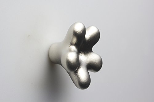 Preisvergleich Produktbild Knopf Design Möbelknopf Schrankknopf Metall hochwertig matt chrom veredelt DM=35mm