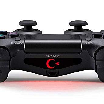 Preisvergleich Produktbild PlayStation 4 PS4 Lightbar Sticker Aufkleber - Controller Decal Logo - Wunschtext Türkei Turkey Türkiye