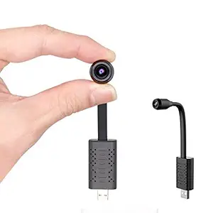 OJXTZF WiFi Spy Camera for Home Hidden, Mini HD Cam 20 Mega Pixel Lens, Audio Video Recording, Wireless IP Cam with USB Universal Interface, Remote Live View on Mobile App