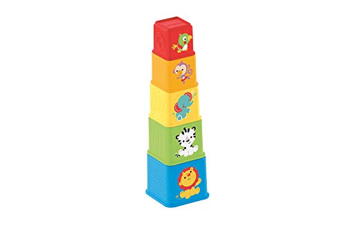 Fisher-Price Cubes Découvertes, jouet pour bébé à empiler et à emboîter, 6 mois et plus, CDC52 – Image 7