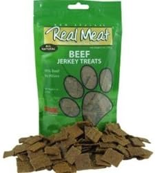 The Real Meat Company 828038 Dog Jerky Beef Strips Treat, Long, 8-Ounce