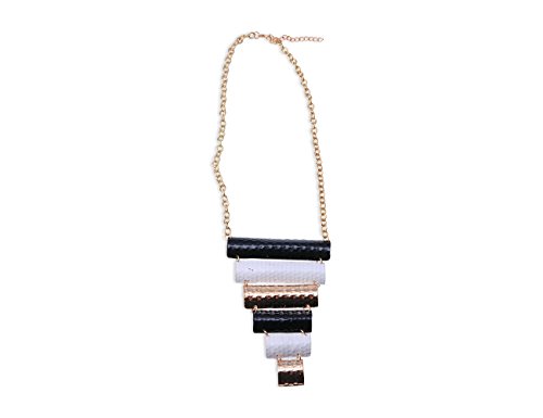 Preisvergleich Produktbild Enez XXL Halskette Blogger Necklace Choker Collier Gliederkette 50cm R795